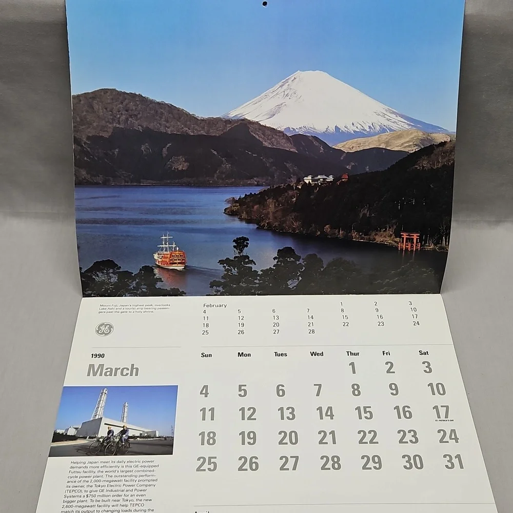 1990 GE General Electric Calender